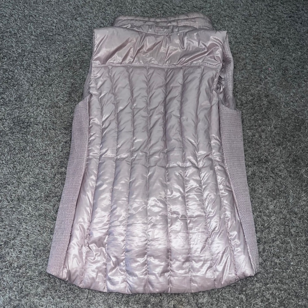 Calvin Klein Performance Womens Premium Down Puffer Vest Mauve Pink Large - Picture 5 of 5